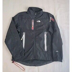 The North Face Apex Jacket Mens S Black Full Zip Pockets Outdoors Hiking Preppy*